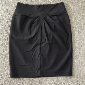 Victoria's Secret Black Pencil Skirt with Ruched Detail